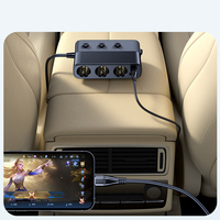 Chargeur de voiture rétractable portable PD avec câbles de charge rapide légers Adaptateur USB Type C Accessoires électriques pour iPhone Pad