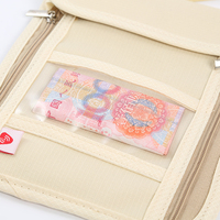 Pemegang paspor pemblokir RFID dompet penyimpanan kantung leher perjalanan