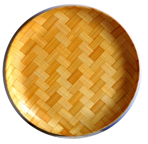 Fabricant de bols à vaisselle en bois de bambou fournitures de vaisselle de restaurant et d'hôtel de haute qualité salade bambou ensemble assiette - Product Image 1