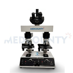 Microscopio de comparación forense con revestimiento de color Medcounty de fabricación india con microscopio de comparación de alta precisión - Product Image 1