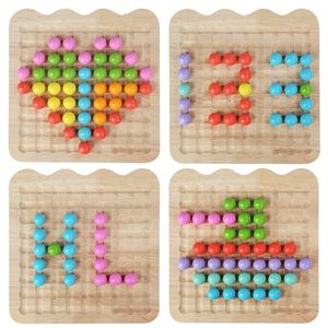 Jeu de tri de couleurs et d'association Montessori en bois pour développer la motricité fine, idéal pour les garçons et les filles de 2, 3, 4 et 5 ans - Product Image 3
