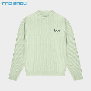Custom LOGO Men <strong>Sweater</strong> Pullover Loose Wool Knitwear Crew Neck Long Sleeve <strong>Knit</strong> Top Knitted Designer <strong>Knit</strong> <strong>Sweater</strong> for Men - Product Image 5