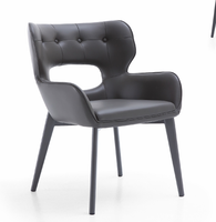 Chaise de salle à manger en métal minimaliste moderne JP avec dossier Seniors Comfort in Mind Hollow New Tabourets pour la maison Hôtel Bureau Salle de bain