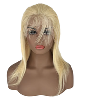 Perruque Bob Blonde 613, Dentelle Transparente HD 13x4, Densité 150%, Cheveux Humains Vierges Pré-Pluckés, Sans Colle, Prête à Porter
