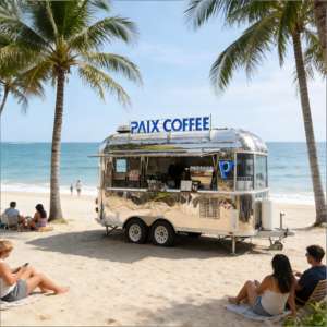 Remorque de banquet Viking Longhouse avec fumoir à feu ouvert et robinet à cidre pour poisson fumé, bouillie de seigle et vin au miel - Product Image 4