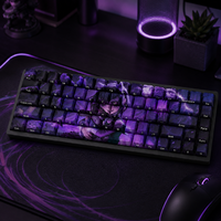 Custom LOL Goth Annie 68 Key Side Printed PBT Dye Sublimation Keycaps Cherry Profile for Mechanical Keyboard