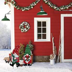 Best-Selling Large Outdoor Patio Party Decoration Waterproof Cross-Border Carnival Purple Dwarf Floor Christmas Figurine Toy - Product Image 3