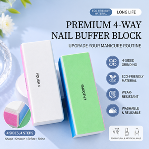 <span class=keywords><strong>Kit</strong></span> Essenziale 3-in-1 per Nail Art a <span class=keywords><strong>Prezzo</strong></span> all'Ingrosso, Tavoletta Lucidante Premium in EVA con Bastoncino in Legno d'Arancio per Unghie Finte - Vendita al Dettaglio - Product Image 3