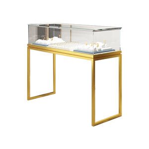 Vitrina de Pared de Vidrio y Madera con Iluminación LED Personalizada para Joyerías y Centros Comerciales, Exhibidores de Joyería Personalizables - Product Image 4