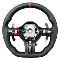 Volant de voiture en cuir et fibre de carbone véritable m Performance pour BMW F10 F20 F22 F30 F40 M3 M4 M5 E90 Series