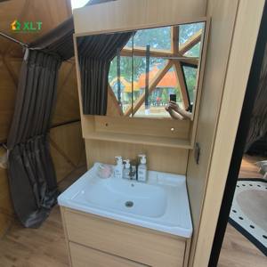 Nieuwe Glamping Houten Frame Vliegende Schotel Koepelhuis Met Keuken En Badkamer - Product Image 5