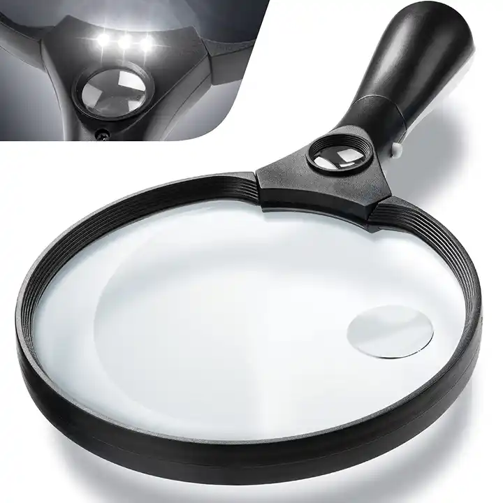 Large Magnifying Glass With Light