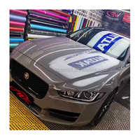 Meilleur prix haute polymère cristal Nardo gris (profond) enveloppe de voiture vinyle PET enveloppe vinyle