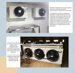 Phòng lạnh nhỏ monoblock Thiết bị làm lạnh tủ đông đơn vị - Product Image 3