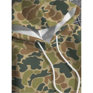 Sudadera con Capucha de Camuflaje Personalizada para Hombre, Sudadera de Manga Larga con Bolsillo, Tela French Terry - Product Image 5