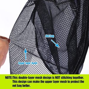 Hồ Bơi Skimmer net với double-layer túi sâu, nhiệm vụ nặng nề khung nhôm hồ bơi lá Skimmer Rake net với lưới tốt - Product Image 5