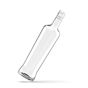 Botella de Vidrio Transparente de Lujo de 700ml/750ml para Whisky, Vodka, <span class=keywords><strong>Brandy</strong></span>, Ginebra y Licores, con Etiqueta Personalizada en Relieve y Tapa de Rosca - Product Image 4