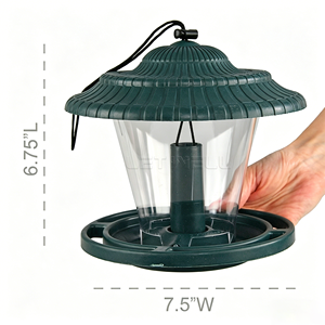 Mangiatoia per Uccelli Sospesa da Esterno, Posatoio Portatile Anti-Scoiattolo, Strumento per l'Alimentazione a Piedi degli Uccelli Selvatici, Mangiatoia a Lanterna Sospesa per Noci per Uccelli - Product Image 6