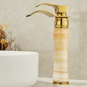 Thiết kế độc đáo lưu vực vòi vòi đơn Mixer phòng tắm tap vòi Mixer Mixer thác nước lưu vực Vòi máy trộn vòi với onyx đá cơ thể - Product Image 2