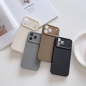 Coque de téléphone antichoc en texture de riz gluant, couleur unie, compatible avec iPhone 17/16/15, 13 Pro, 12 Pro Max - Product Image 3