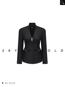 26YEARSOLD Original Design Eleganter Französischer Stil Leichter Luxus Anti-Falten V-Ausschnitt Schmaler Anzug <span class=keywords><strong>Blazer</strong></span> Jacke Rock <span class=keywords><strong>Set</strong></span> Damen 35028 - Product Image 5