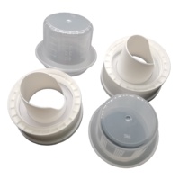 Bouchon combiné en plastique PP lisse 3L, anti-fuite, facile à ouvrir, léger, durable, réutilisable pour les bouteilles/pots de détergent liquide