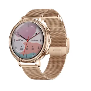 Beautiful Women Smartwatch HR/BP/SPO2/Sleep Monitor Bluetooth Calling Smartwatch For Android IOS Operation System