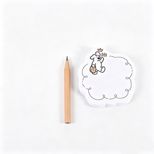 Bloc de Notas Autoadhesivo con Diseño de Perro Adorable, Notas Adhesivas Blancas en Forma de Nube para Uso en la Oficina y la Escuela - Product Image 2