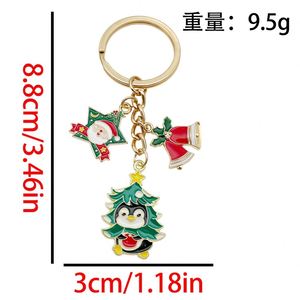 Custom Cartoon Style Christmas Metal Keychain Alloy Coin Holder with Santa Elk Snowflake <b>Candy</b> Bag Pendant Cross-Border Gift - Product Image 5