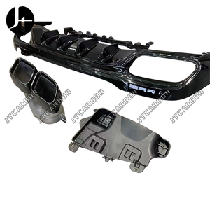 Diffuseur arrière pour <span class=keywords><strong>Mercedes</strong></span> Benz W206 classe C C200L C240 <span class=keywords><strong>C250</strong></span> c280 changement C63 AMG lèvre arrière tuyau d'échappement <span class=keywords><strong>2022</strong></span> + - Product Image 4