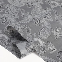 Tissu Jacquard Paisley 100% Polyester Satiné Tissé pour Doublures de Costumes et Sacs à Dos pour Garçons Motif Teint