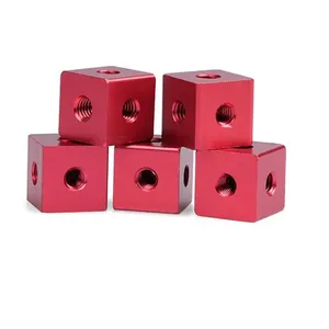 Generic Fitting M3-M10 Aluminium Alloy Anodized Cube Connector Fixing <strong>Bracket</strong> Square Standoff Tee 6 Way,3D Printer Accessory - Product Image 6