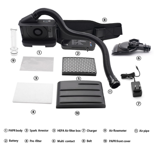 EN12941 alimentati aria purificatore respiratori PAPR Auto oscuramento della saldatura casco per la vendita - Product Image 3