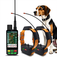 Collier de suivi de chien de qualité militaire édition de chasse: double antenne (GPS/VHF) + balise LED de chasse nocturne et endurance 28h