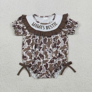 Vestido de Niña con Bordado de Camuflaje Marrón 'Daddy's Girl', Romper para Niña - Product Image 2