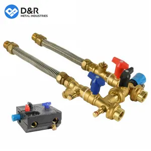D & R profissional personalizado fornecer diretamente sistema de ar condicionado latão DZR balanceamento dinâmico ventilador bobina unidade fcu válvula