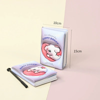 3D Unicornio Visual Ultra-suave Cubierta Adorable Personajes de dibujos animados Japón Estilo coreano Cuaderno diario