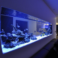 Umwelt freundliches Aquarium im modernen Stil Nicht vergilben des Kunststoffzylinder-Design für Wohnzimmer-Desktop 100W Direkt verkauf ab Werk