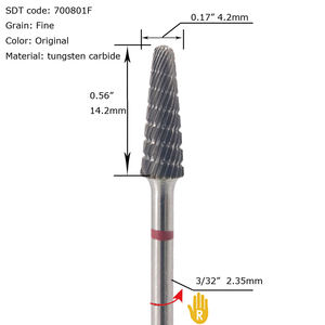 Côn Hình dạng siêu tốt đôi Chip ngắt cắt carbide nha khoa quay BUR - Product Image 3