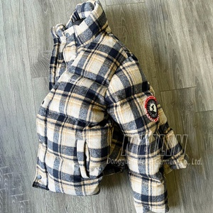 Wholesale Winter Wear Warm Plaid Jackets Coat Heavy Oversized Outdoor Zipper <b>Padded</b> Bubble Coats Custom Puffer Jackets Men - Product Image 2