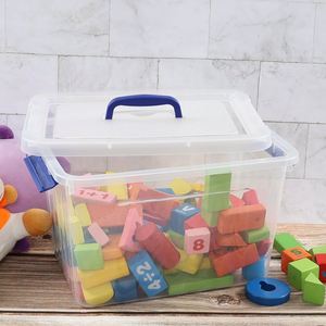 Caja de Almacenamiento Apilable, Transparente, Ecológica, Moderna y de Lujo, Contenedor Organizador de Plástico, Recipientes de Almacenamiento Duraderos con Tapa de Cartón - Product Image 5