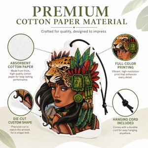 Diffuseur <span class=keywords><strong>de</strong></span> parfum personnalisé sur cartes en papier, motif culturel aztèque et maya, super puissant, longue durée, pour voiture, maison et bureau - Product Image 4