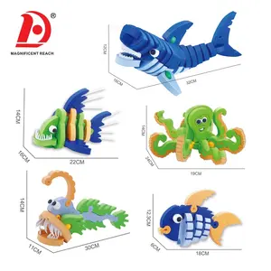 HUADA 2023 어린이 교육 235PCS 미니 해양 DIY 3D 블록 장난감 EVA 거품 직소 퍼즐