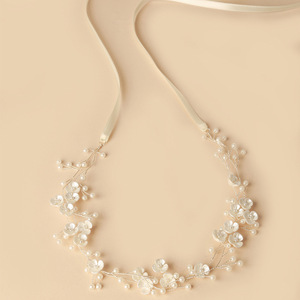 Peignes <span class=keywords><strong>à</strong></span> <span class=keywords><strong>cheveux</strong></span> en alliage de mode, fleurs en plastique, perles, accessoires de mariage, anniversaire - Product Image 6