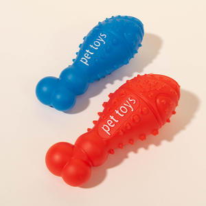 Pet köpek oyuncak top kemik diş temizleme oyuncak köpek topu gıcırtılı köpek oyuncak topu çiğnemek - Product Image 3