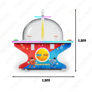 Machine <span class=keywords><strong>de</strong></span> jeu <span class=keywords><strong>de</strong></span> tir <span class=keywords><strong>de</strong></span> basket-ball et <span class=keywords><strong>de</strong></span> football cosmique interactive à 2 joueurs <span class=keywords><strong>Centre</strong></span> d'amusement intérieur - Product Image 3