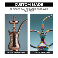Vente directe d'usine, chicha de qualité supérieure à vendre, meilleure qualité, design multicolore, ensemble de chicha à tube unique