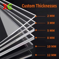 Panneau en plexiglas acrylique anti-jaunissement, idéal pour la fabrication d'étagères murales flottantes, matériau brut durable en PMMA pour meubles muraux