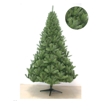 Sapin de Noël artificiel de haute qualité, écologique, à spectre complet, avec base de support, en PVC haute densité et éclairage LED