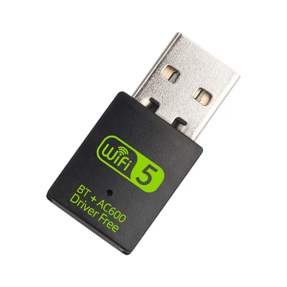 Fábrica Original 600Mbps USB BT4.2 WiFi Adaptador 2.4GHz/5GHz Dual Band Placa de rede sem fio para PC TV Laptop